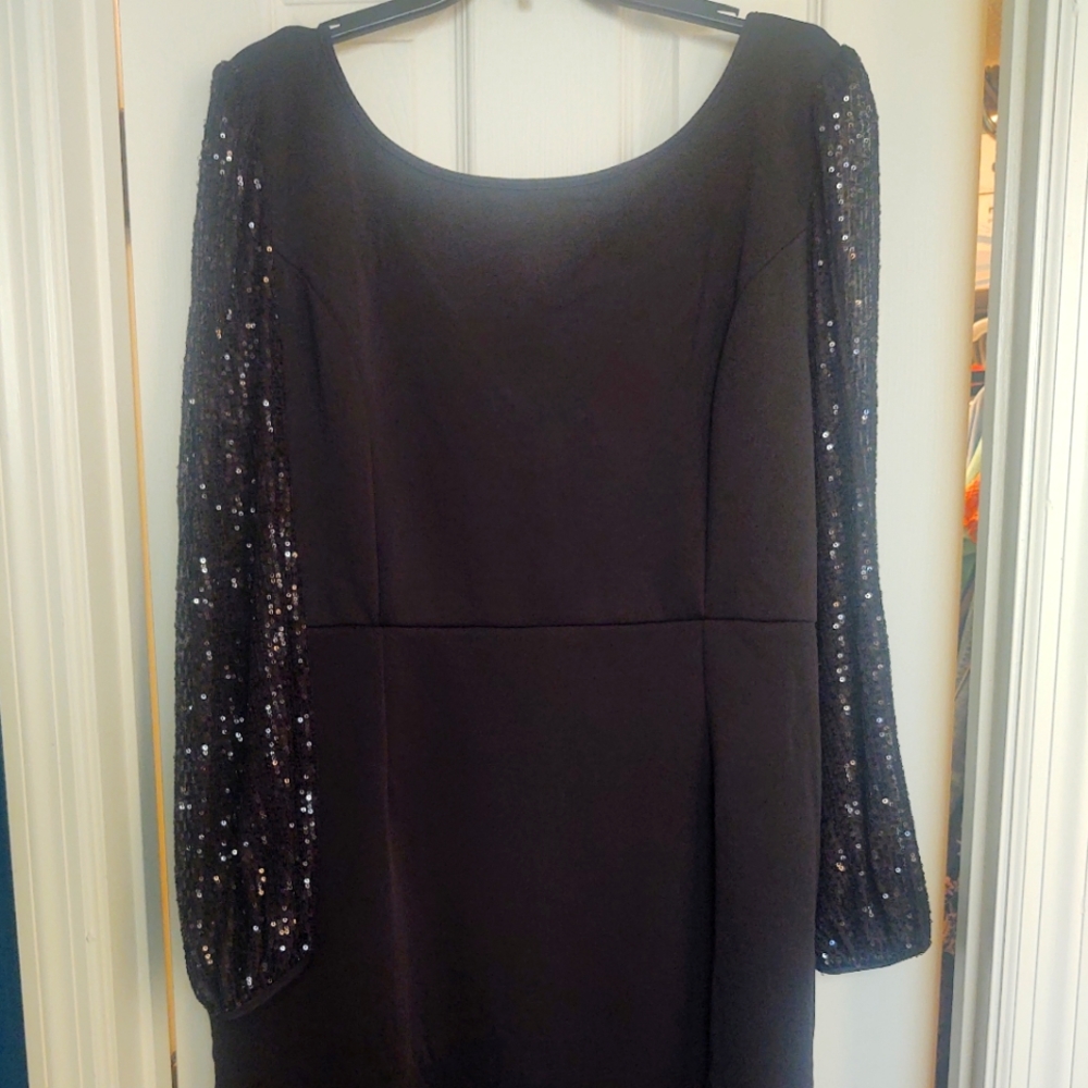 New York & Co. Black Midi Dress size 12